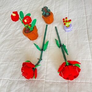 Lego Flower Botanical Sets Premade Plants Bundle